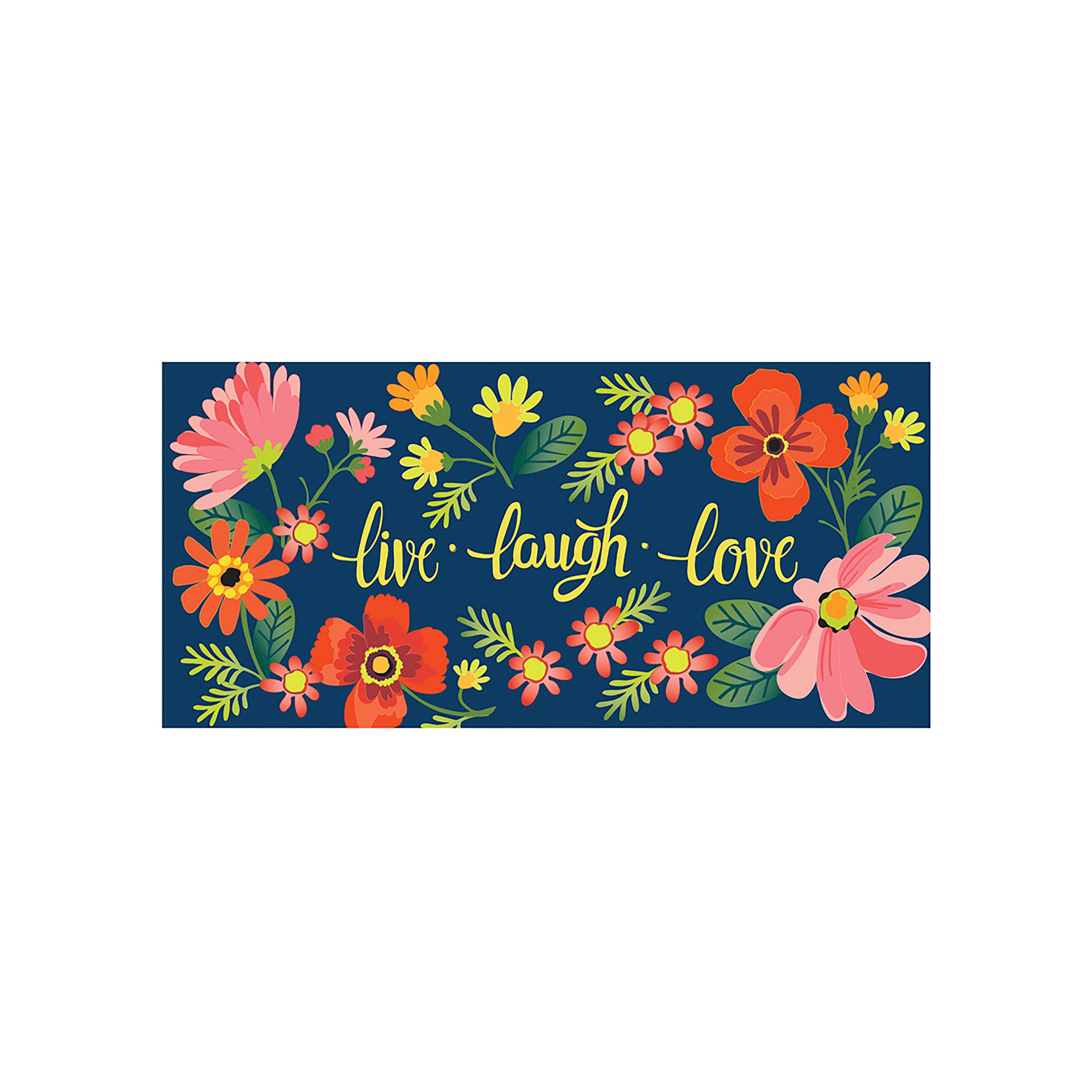 Live Laugh Love Floral Sassafras Switch Mat