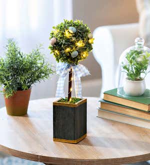 Lighted Artificial Topiary Table Décor