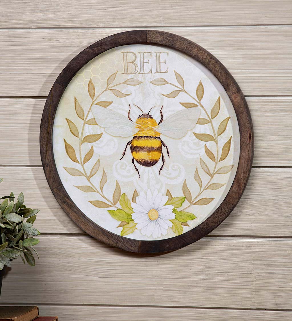 Mango Wood Bumblebee Wall Art