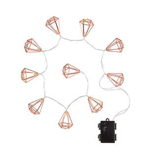Battery-Operated Geometric String Lights