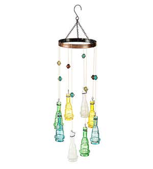 Seaglass Bottles Wind Chime
