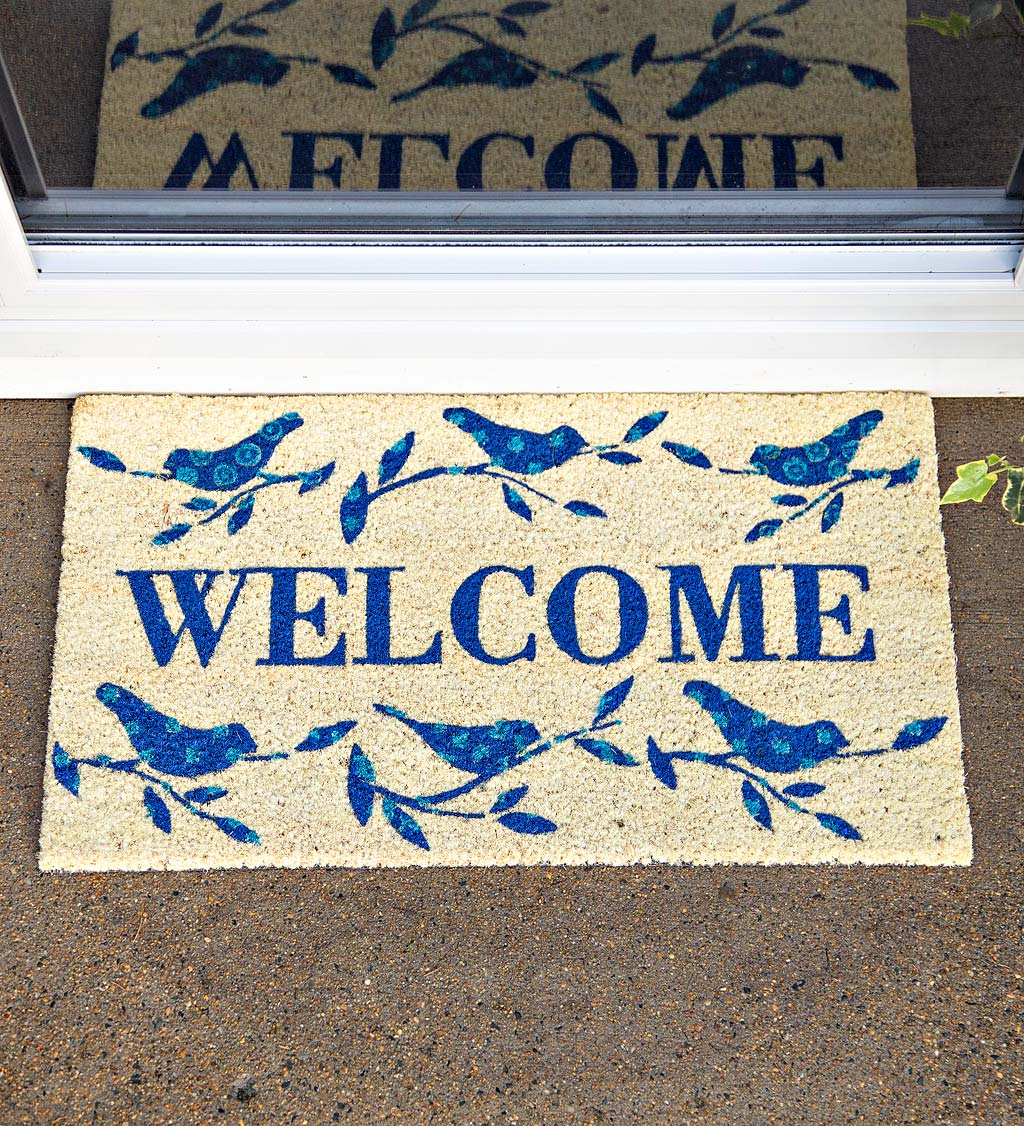 Welcome Birds Coir Mat