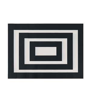 Black and White Frame Layering Mat