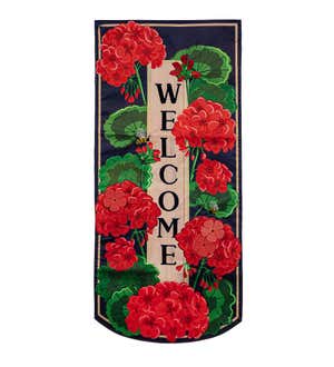 Geraniums Welcome Pennant