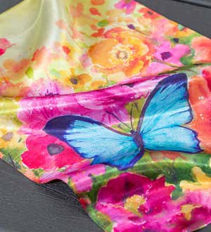 Butterfly Sunset Lustre Garden Flag