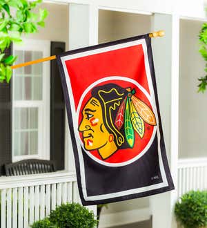 NHL Hockey Burlap House Flag