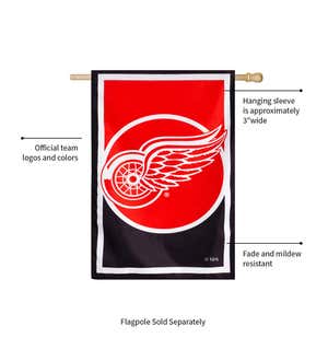 NHL Hockey Burlap House Flag