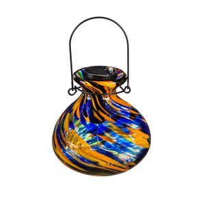 Compact Color Swirl Solar Lantern