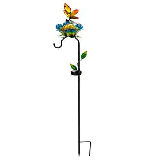 Solar Pollinator Garden Stake with Shepherd’s Hook