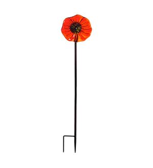 Art Glass Flower Garden Stake