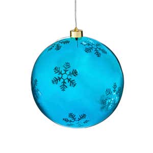 Indoor/Outdoor LED Snowflake Ball Ornament