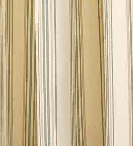 84”L Thermalogic™ Insulated Double-Width Tab-Top Triple Stripe Curtain Pairs - Terra Cotta Stripe