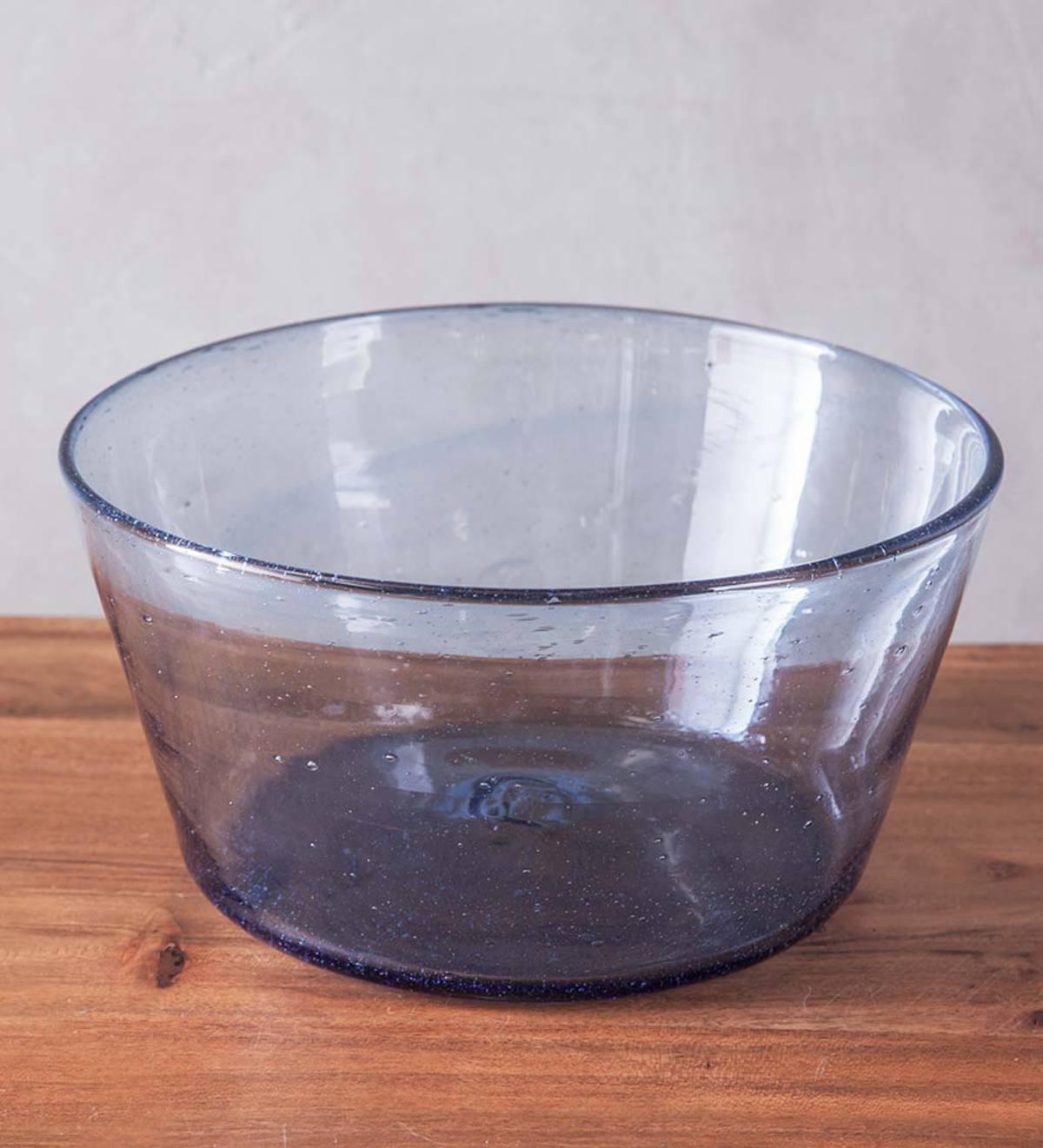 Bubble Recycled Glass Serving Bowl
