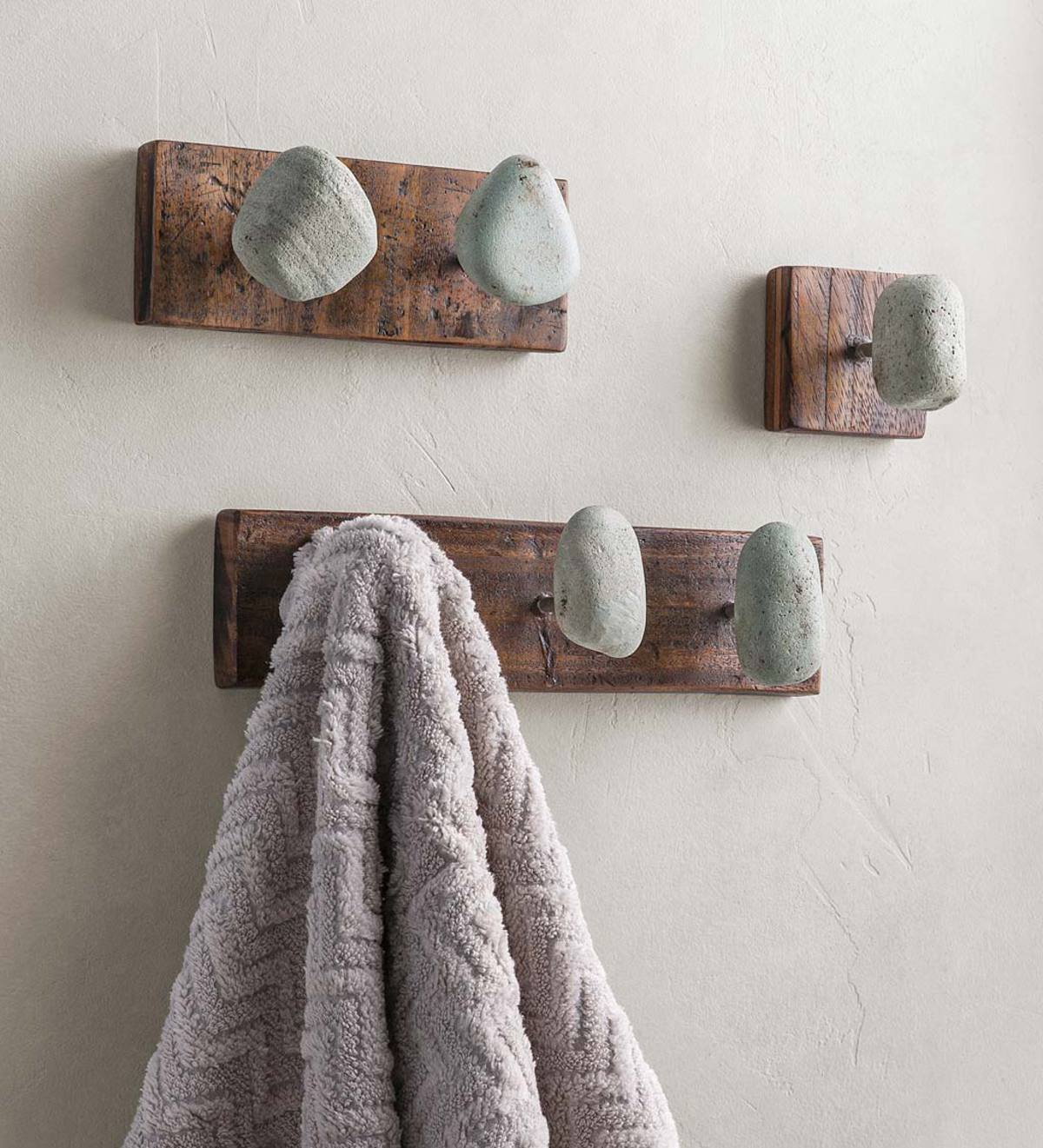 Natural Stone And Recycled Wood Hangers