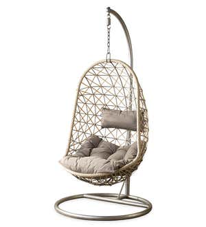 Indoor/Outdoor Egg Chair Swing with Stand
