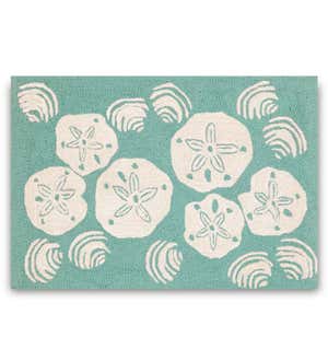 Shell Toss Indoor/Outdoor Accent Rug 20"W x 30"L