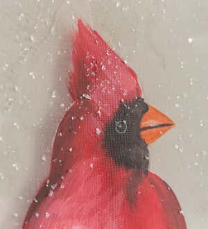 Hand-Painted Cardinal Wall Art