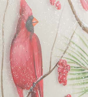 Hand-Painted Cardinal Wall Art