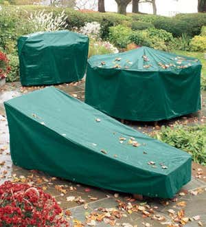 Classic Outdoor Furniture All-Weather Cover for X-Large Round Table & Chairs - Green