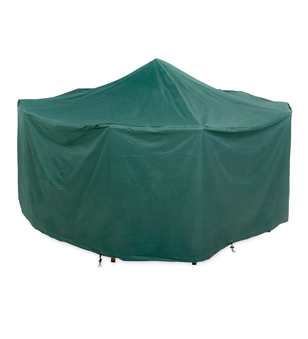 Classic Outdoor Furniture All-Weather Cover for X-Large Round Table & Chairs - Green