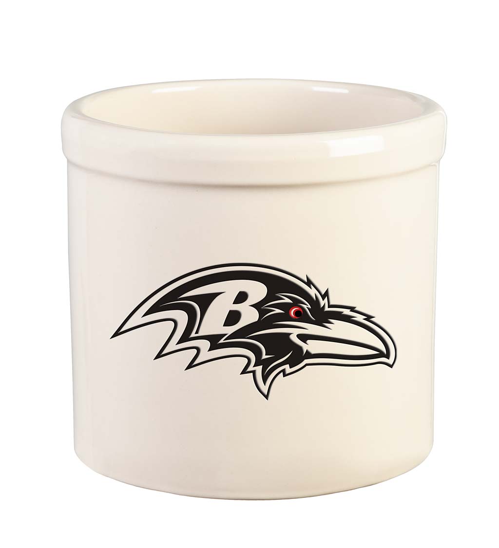 NFL Team Logo Stoneware Crock - Baltimore Ravens