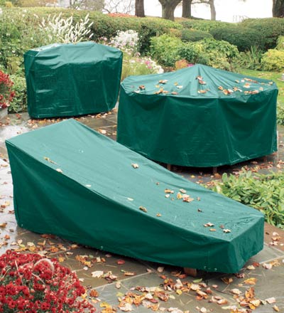 Classic Outdoor Furniture All-Weather Cover for Small Chaise - Green