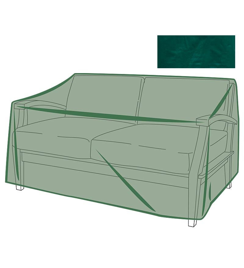 Classic Outdoor Furniture All-Weather Cover for Love Seat - Green