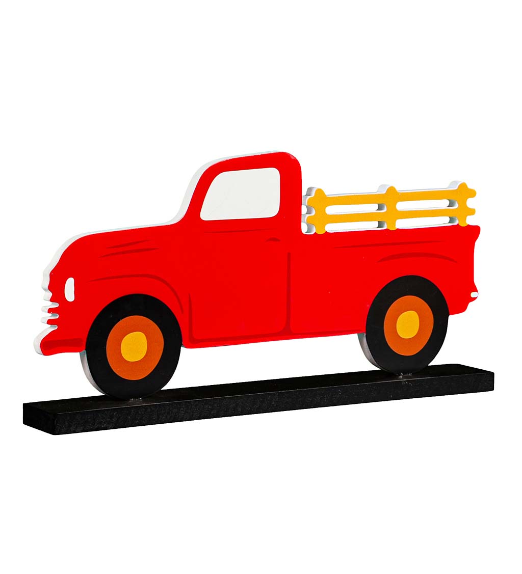 Classic Wooden Truck with 8 Seasonal Interchangeable Icons