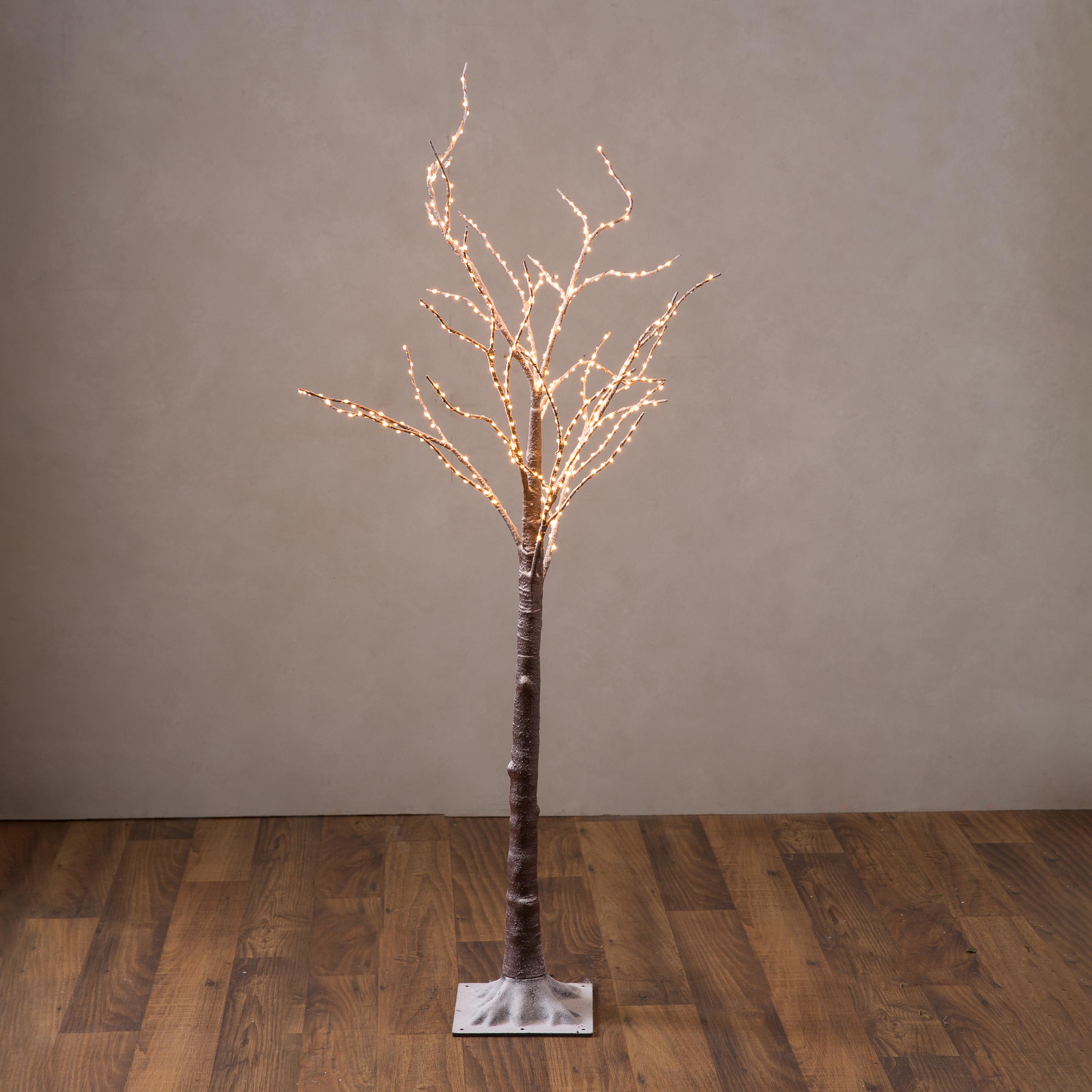 Small Indoor/Outdoor Birch Tree with 300 Warm White Lights