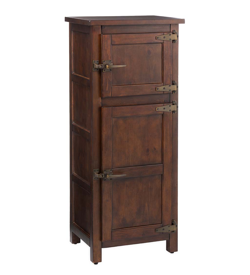 Portland Ice Box Wood Jelly Cabinet with Replica Hardware