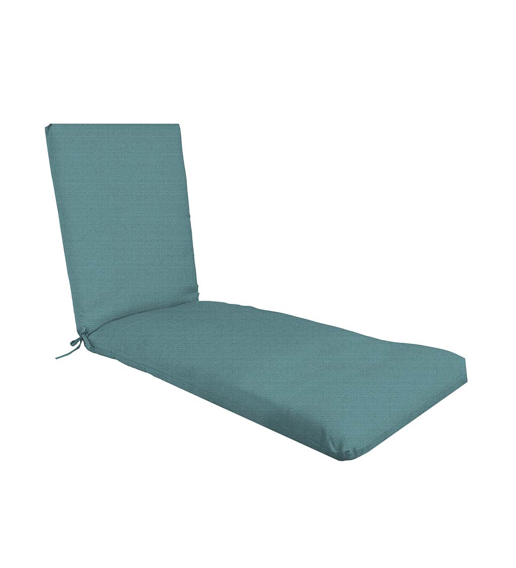 Suntastic Premium Hinged Chaise Cushion with Ties, 23" x 76" x 3"