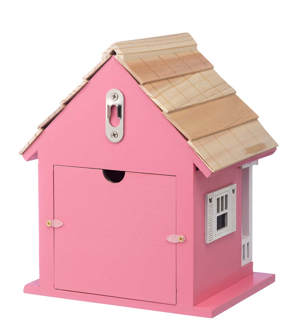Butterfly Wooden Cottage Birdhouse
