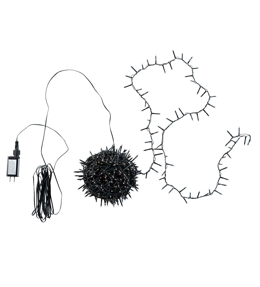 Indoor/Outdoor Electric String Lights with 1000 Warm White LEDs; 73'L