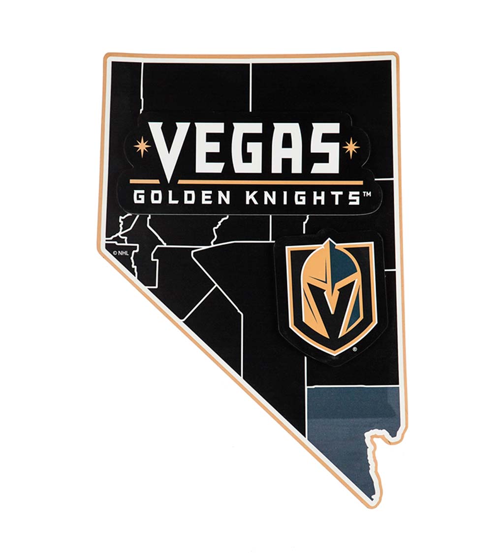 Wooden State Shaped Wall Décor, NHL Las Vegas Golden Knights