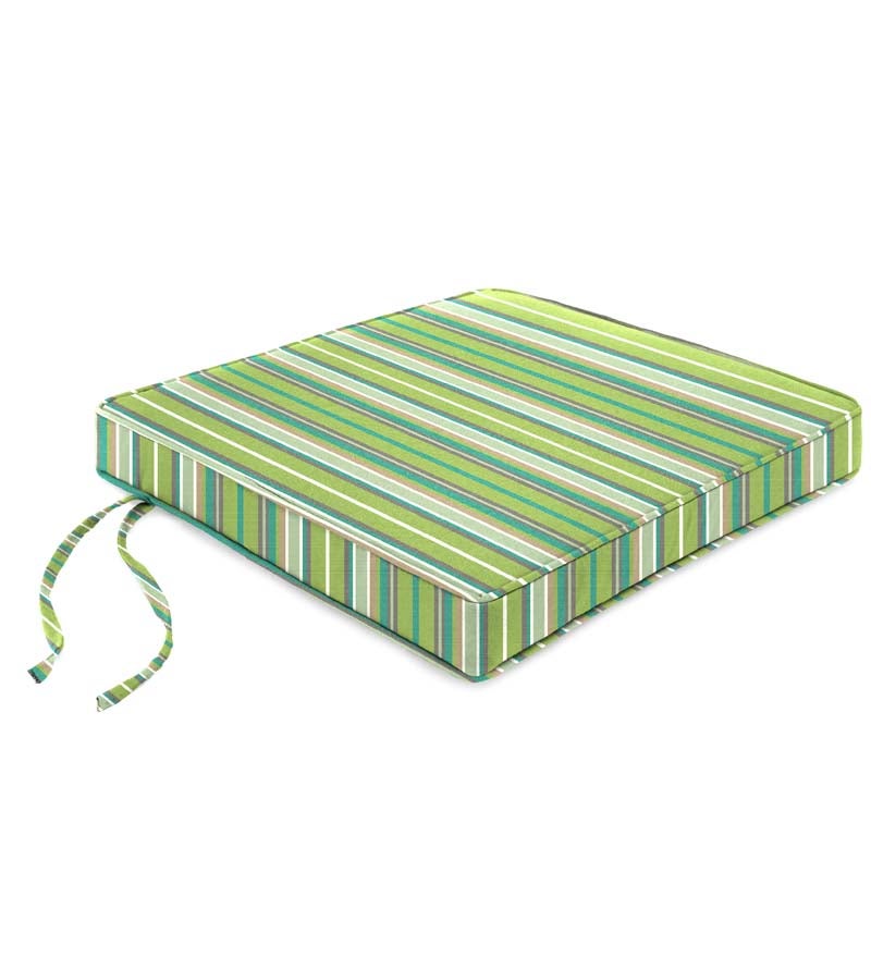 Deluxe Sunbrella Square Cushion with ties 20½" x 20½" x 2½" swatch image