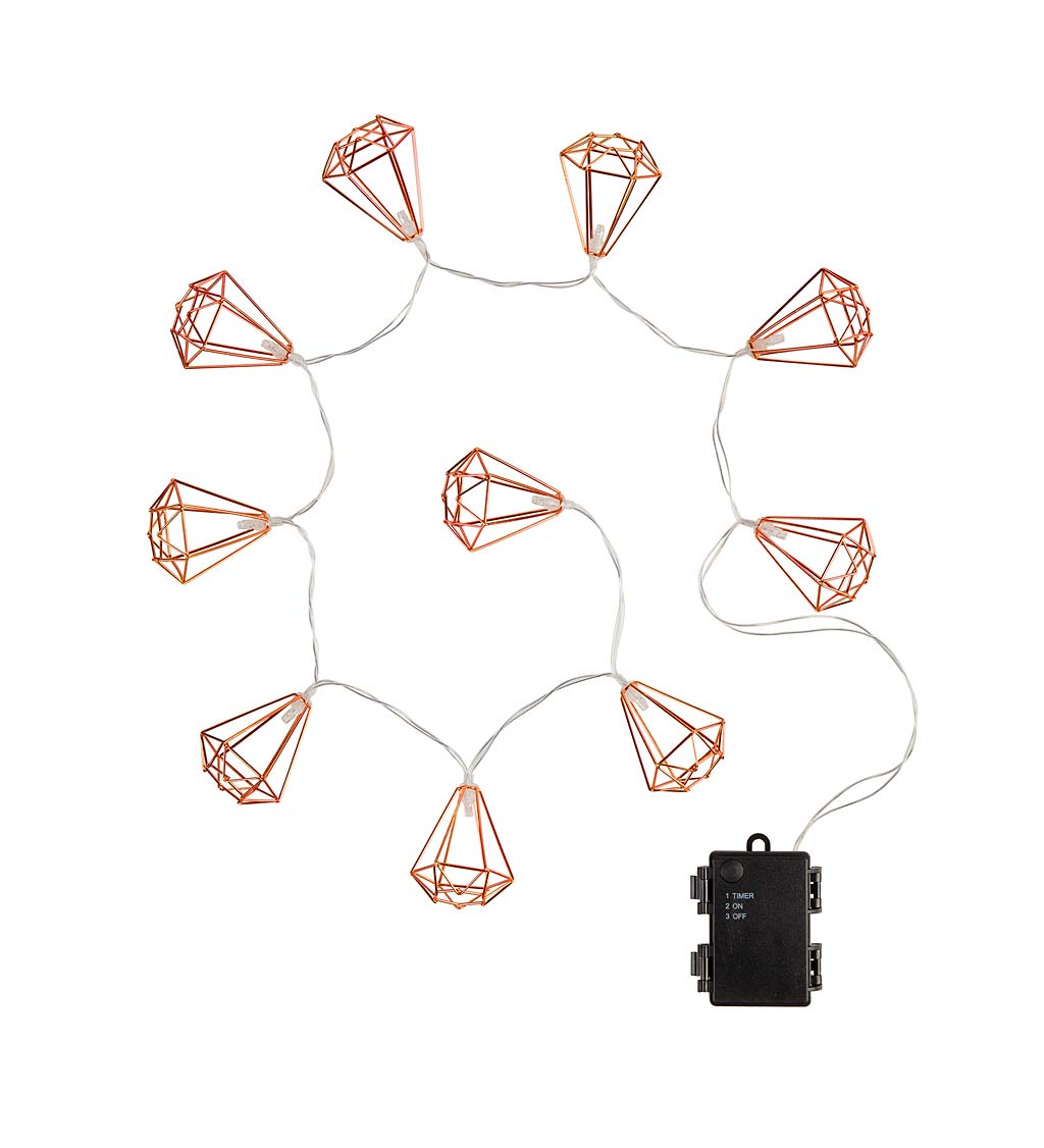 Battery-Operated Geometric String Lights swatch image