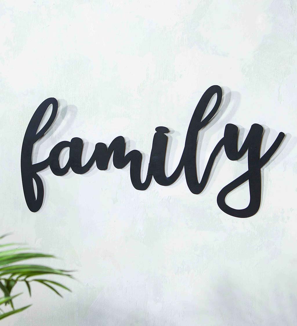 Script-Style Family Sign
