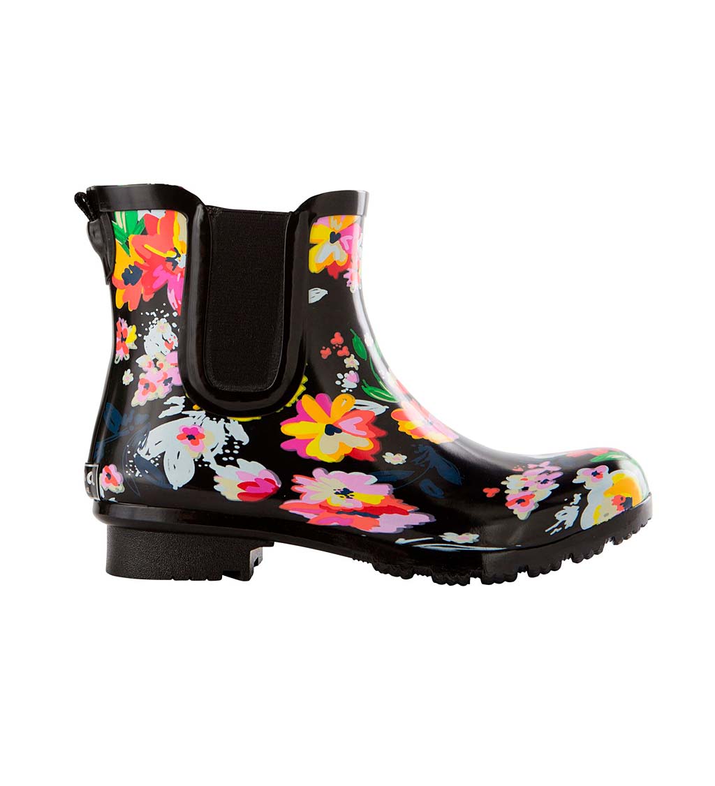 ROMA Waterproof Chelsea Print Rubber Rain Boots swatch image