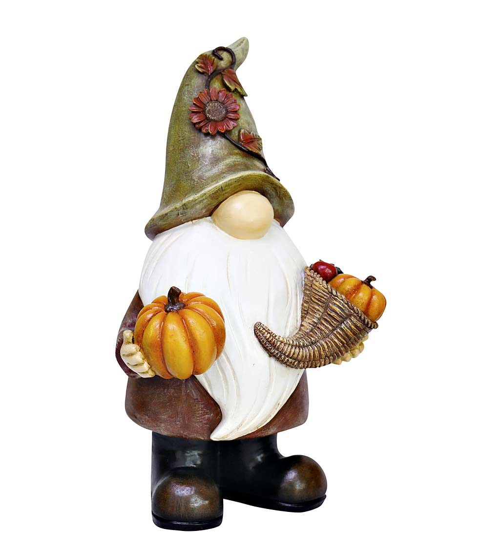 Harvest Gnome Garden Statue