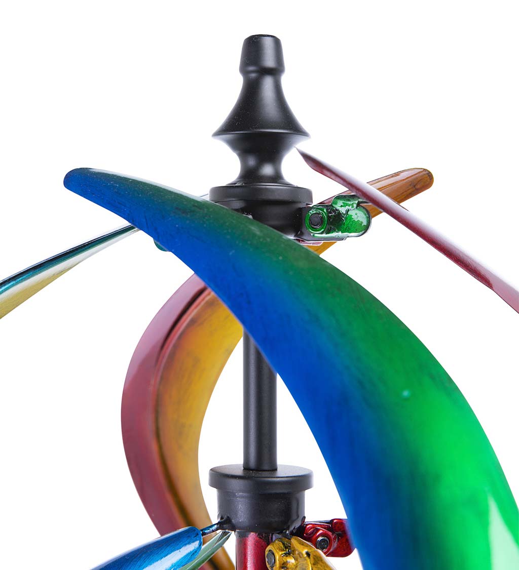 Multi-Color Vertical Helix Wind Spinner