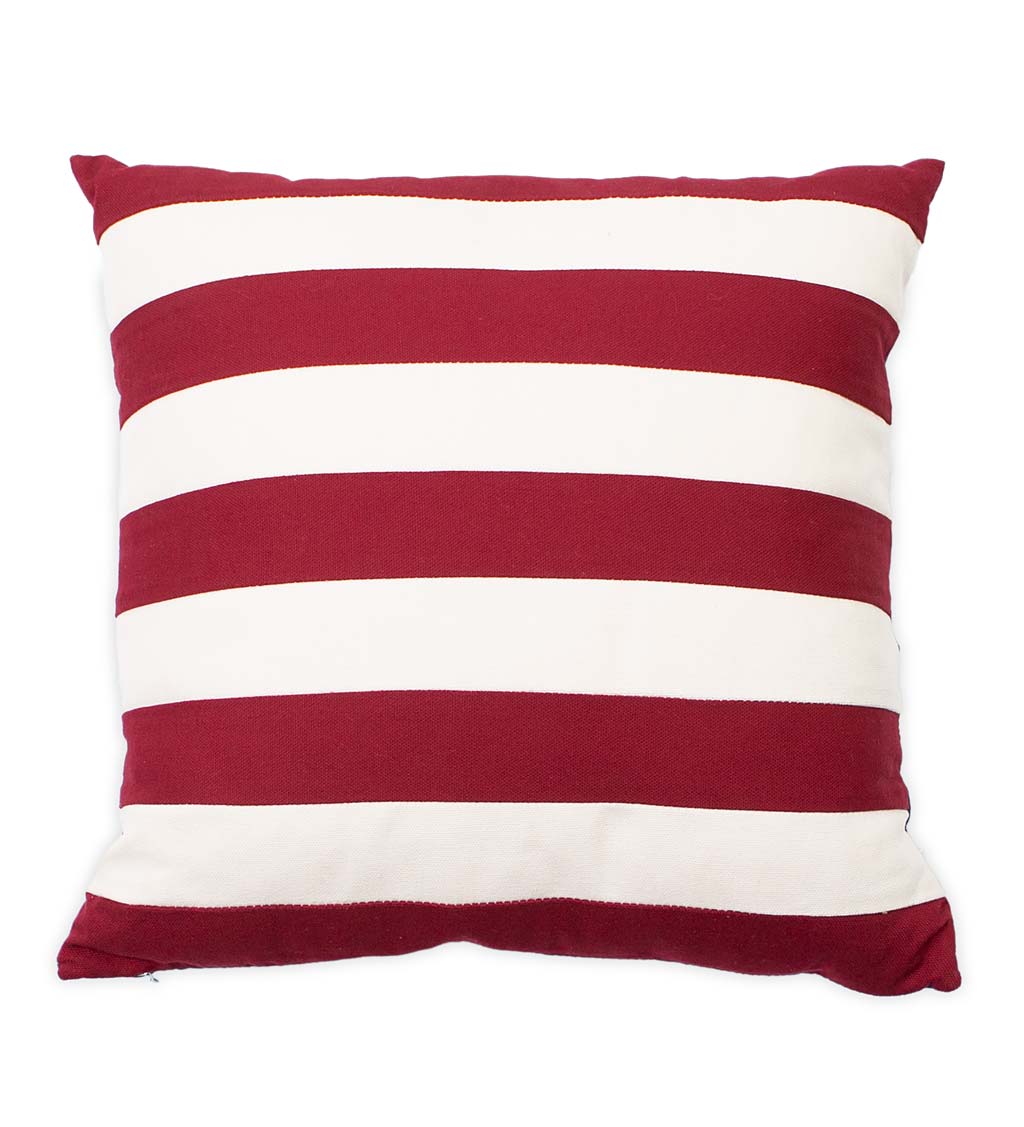 Indoor/Outdoor Star-Spangled Double-Sided Flag Pillow