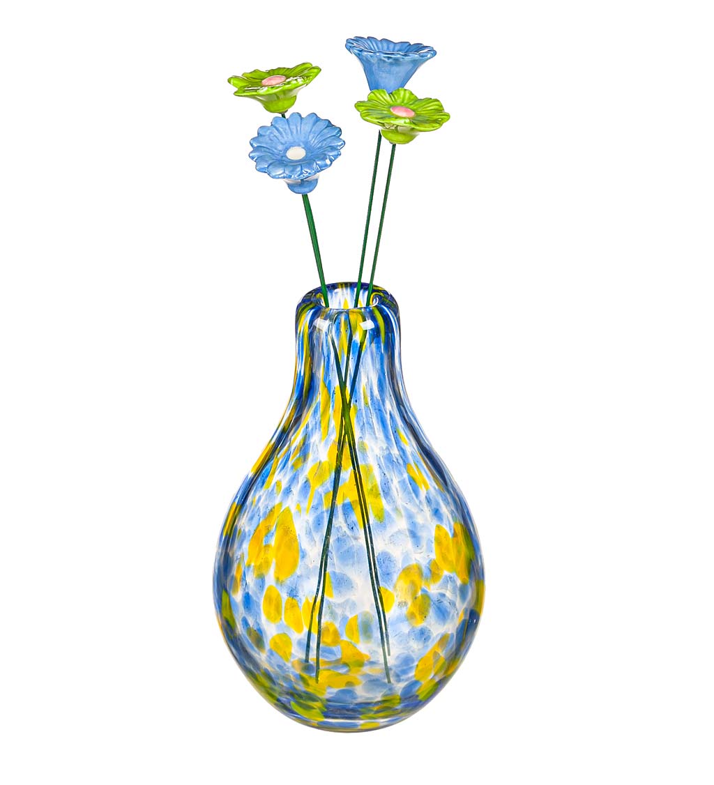 Vibrant Art Glass Vase