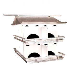 8-Room Purple Martin Birdhouse with Starling-Resistant Openings