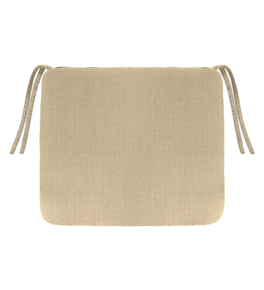 Sunbrella Classic Chair Cushion with Ties, 18½" x 16½" x 3"