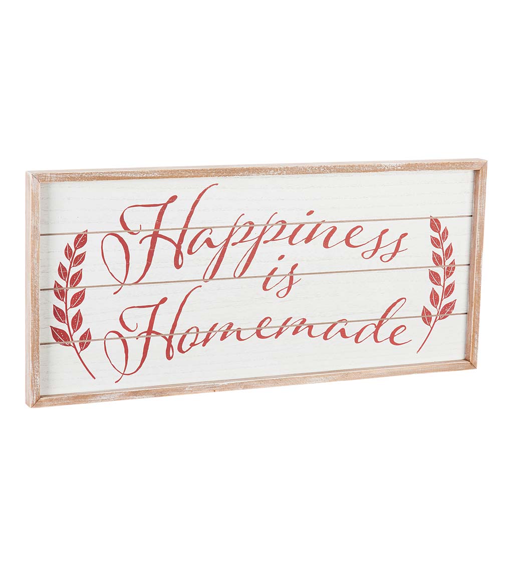 Happiness is Homemade Wooden Wall Art