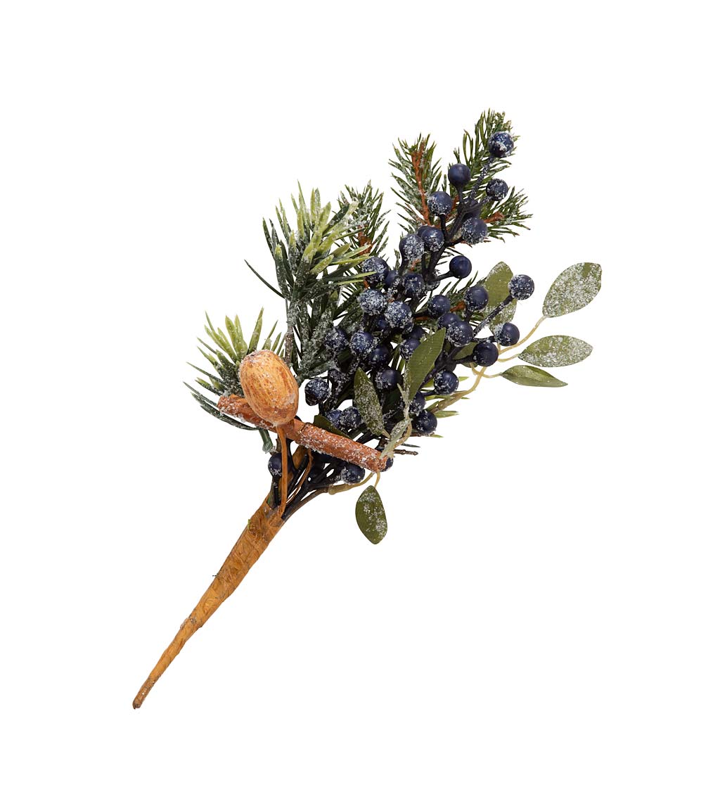 Frosted Blueberry Holiday Spray Pick