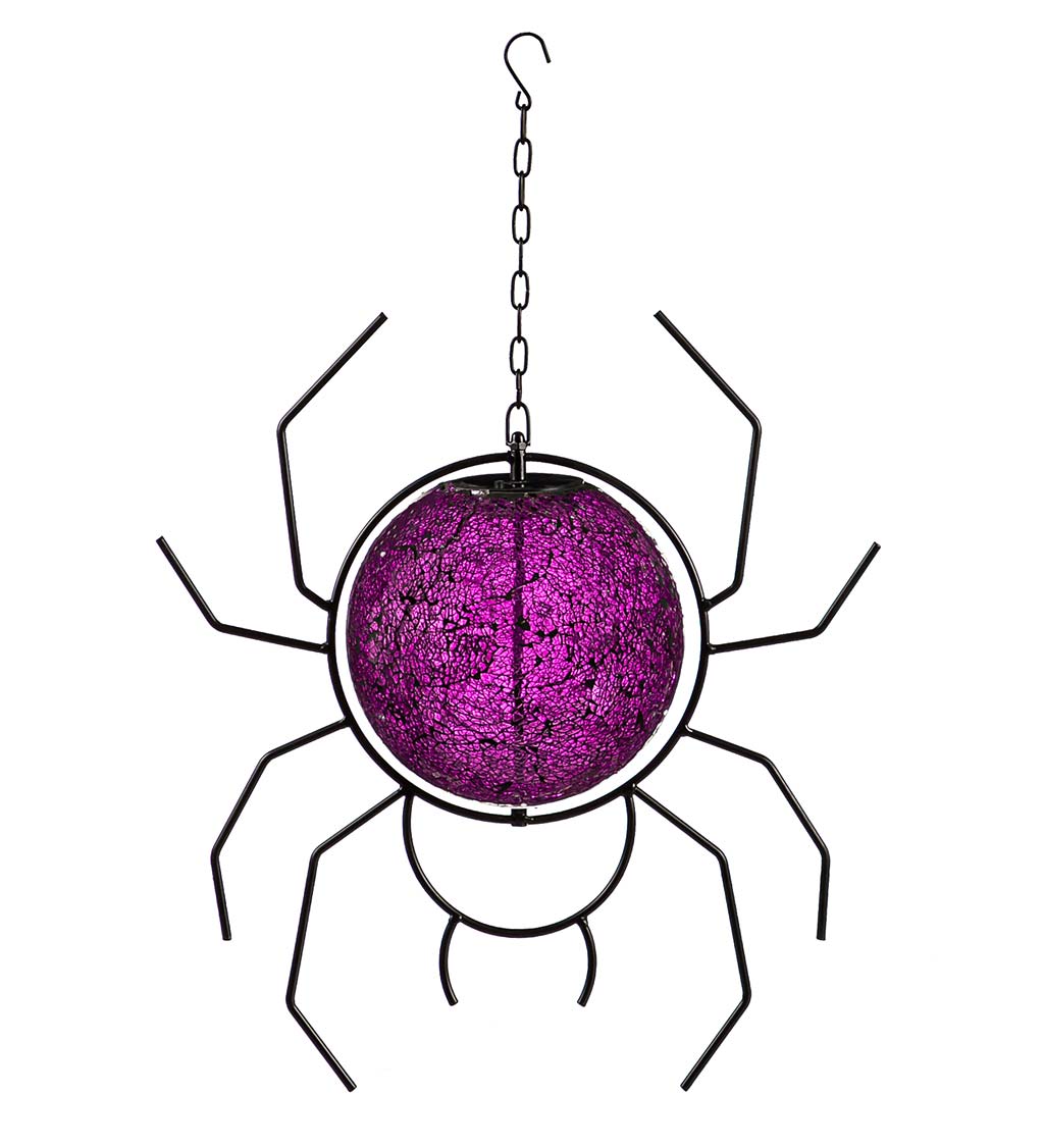 Solar Hanging Spider Gazing Ball
