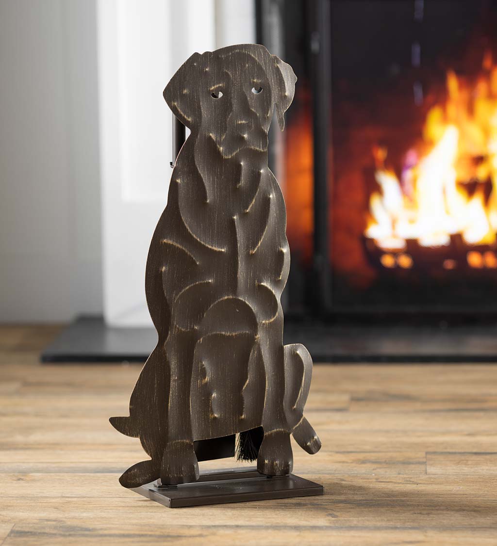 Loyal Labrador 3-piece Fireplace Tool Set