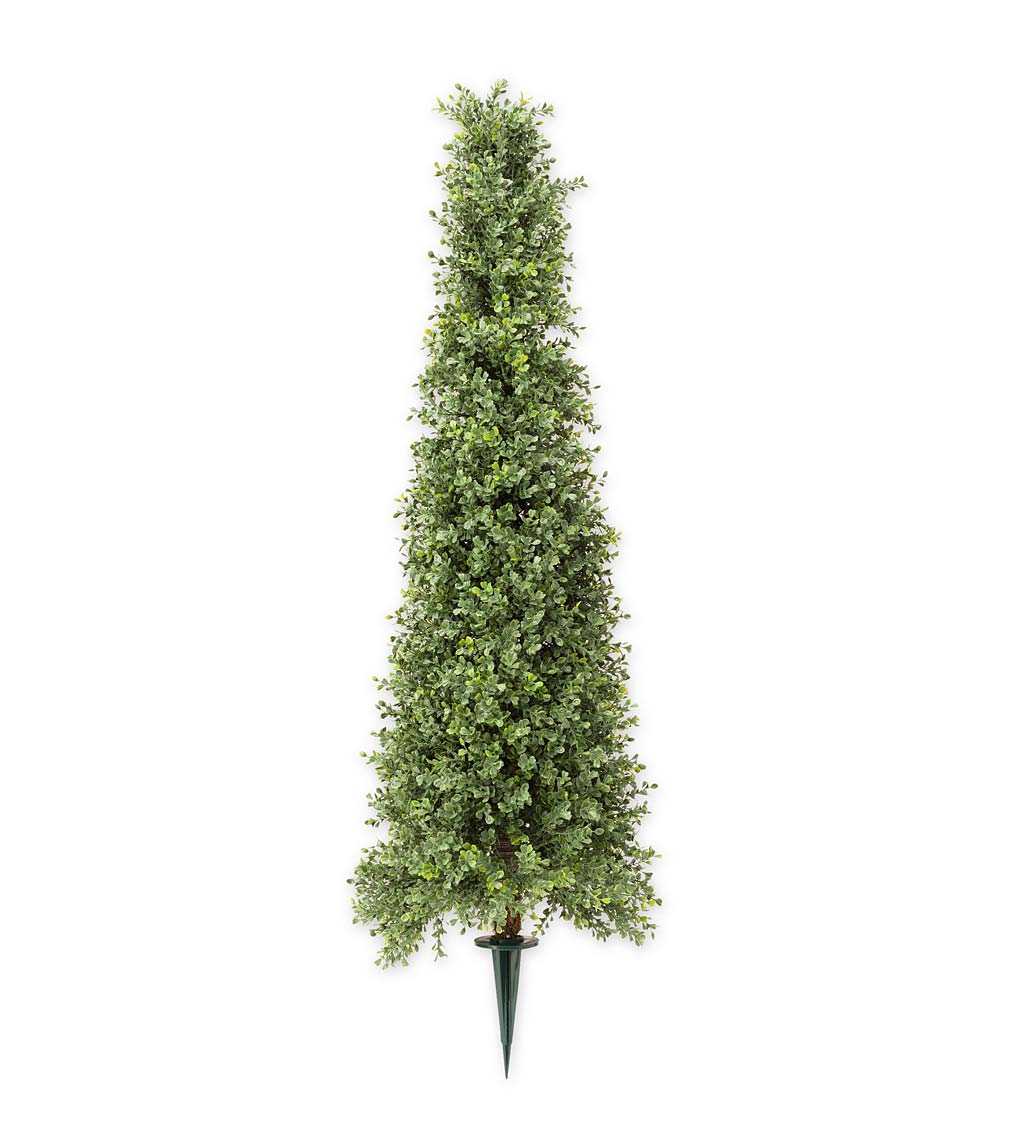 Faux Boxwood Topiary Cone, 36"H