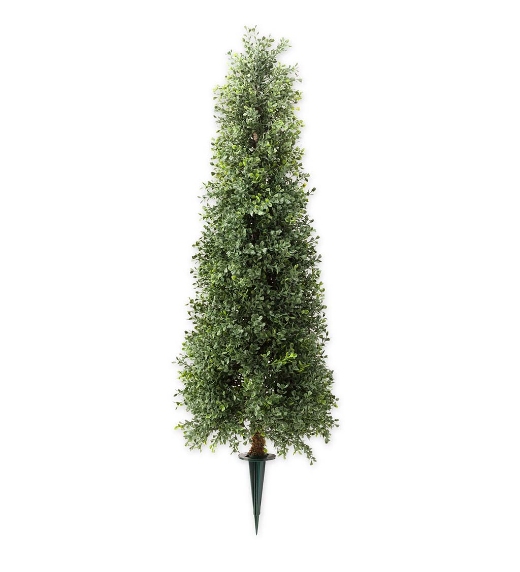 Faux Boxwood Topiary Cone, 30 inch